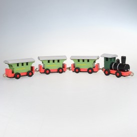Holzeisenbahn bunt