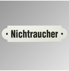 Emailleschild "Nichtraucher"
