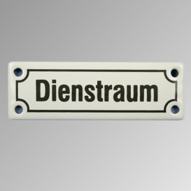 Emailleschild "Dienstraum"