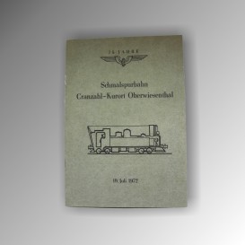 Broschüre 75 Jahre Schmalspurbahn Cranzahl – Kurort Oberwiesenthal