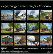 Kalender 2025 "Begegnungen unter Dampf" groß